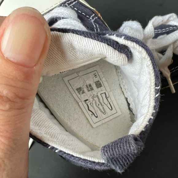 Converse Chuck Taylor All Star Prewalker Booties Blue Canvas Crib size 4 - Picture 9 of 10